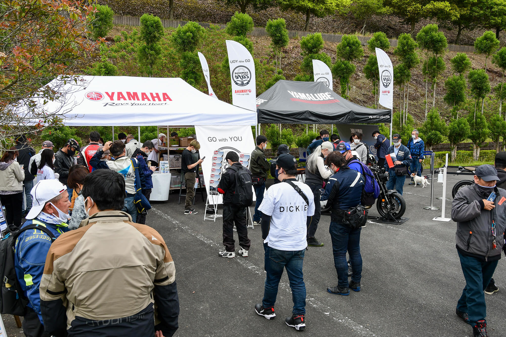 「バイク購入後初めての公式イベントだったので来場した」