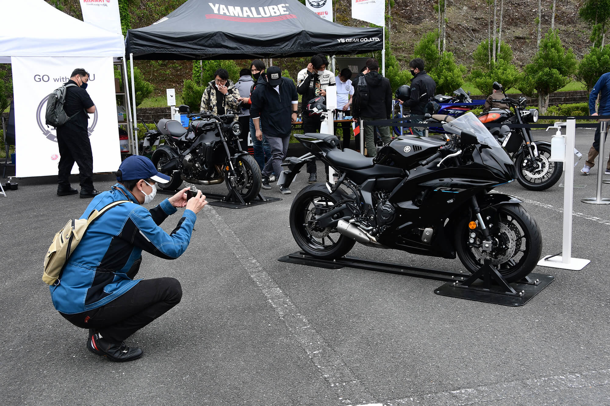 「YZF-R7」と「XSR900」は実車を見て