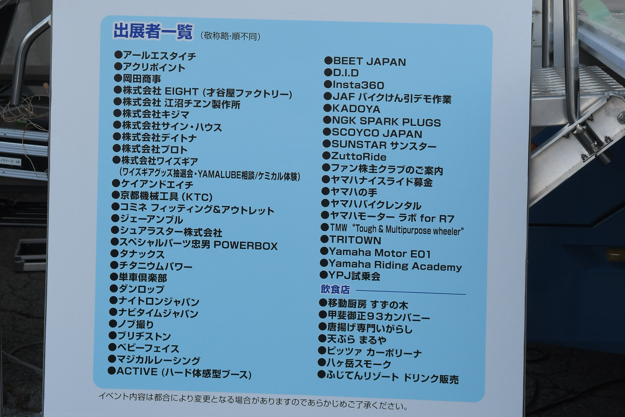 50を超える企業や団体の方々にご協力