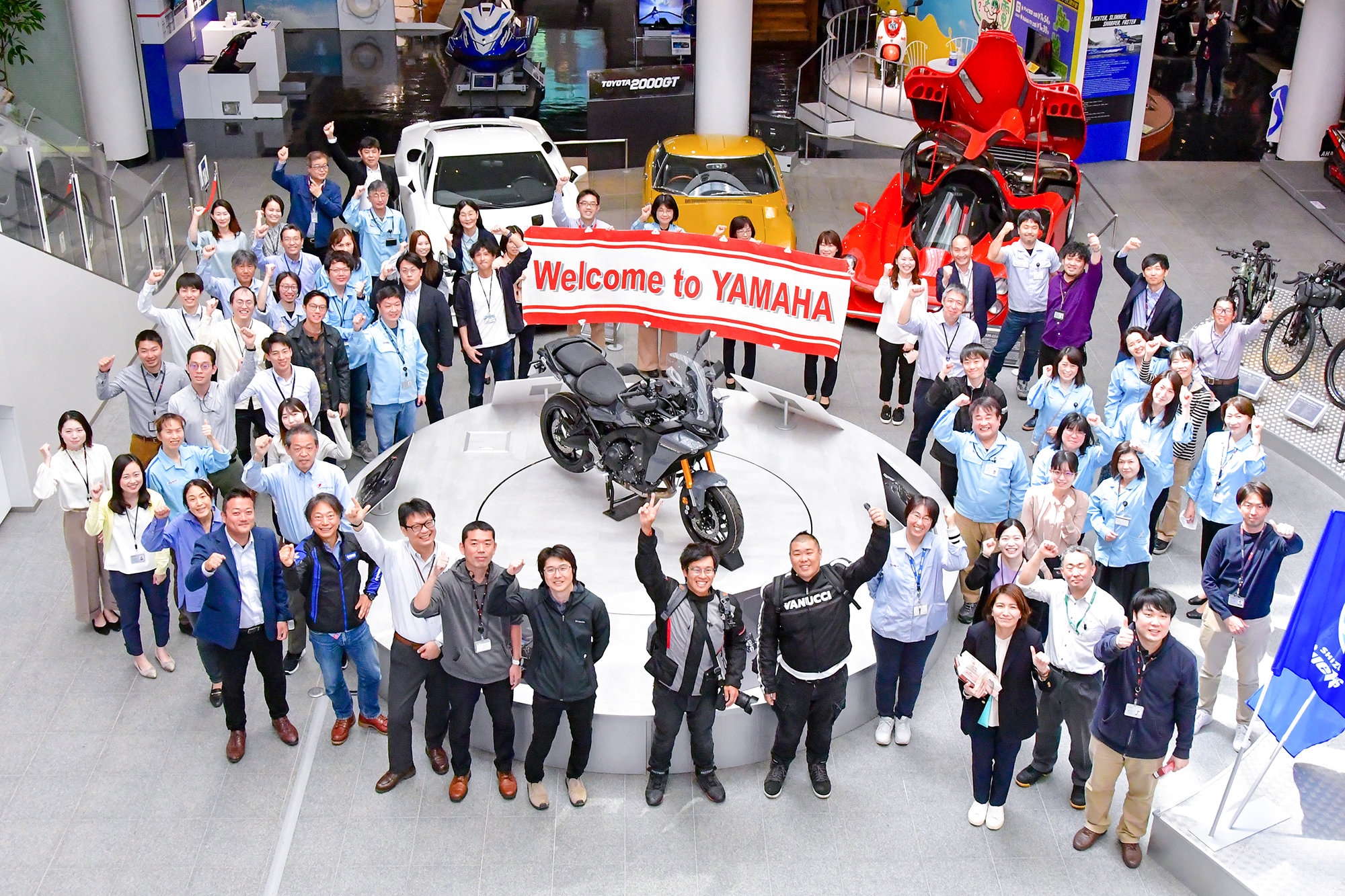 台湾のYouTuberさんが、旅の途中でヤマハ発動機の企業ミュージアム・コミュニケーションプラザに来訪されました