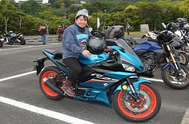 SNSで繋がってYZF-R25シアンカラーオーナーさんと待ち合わせ