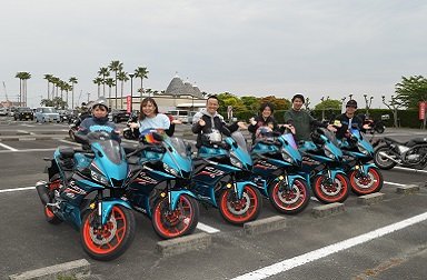 YZF-R25とYZF-R3シアンカラーオーナーさん再び参上！