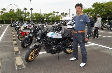 35年ぶりにリターンしたXSR700のオーナーさん