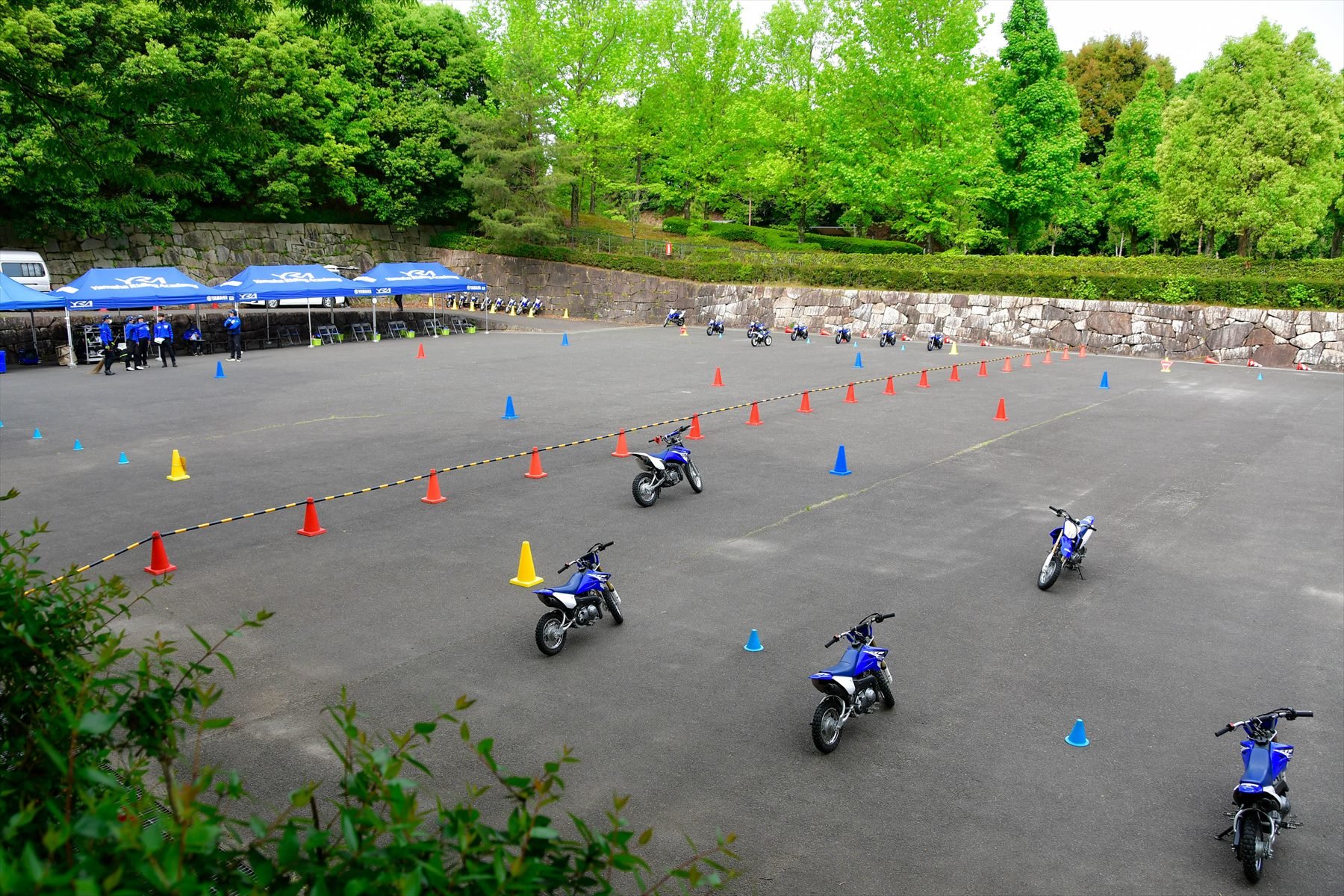 ヤマハ親子バイク教室　特設会場<br />
 