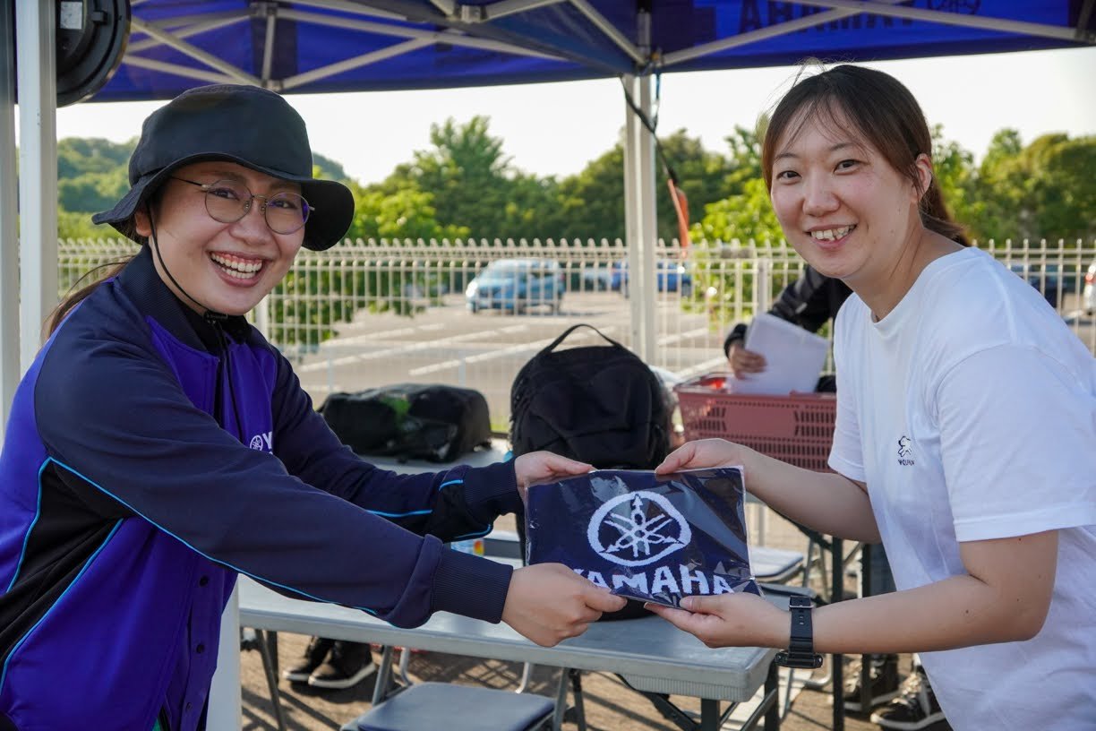 この日、現地でヤマハ バイクレンタルの会員登録をした方には、ノベルティのハンドタオルもプレゼントしました！