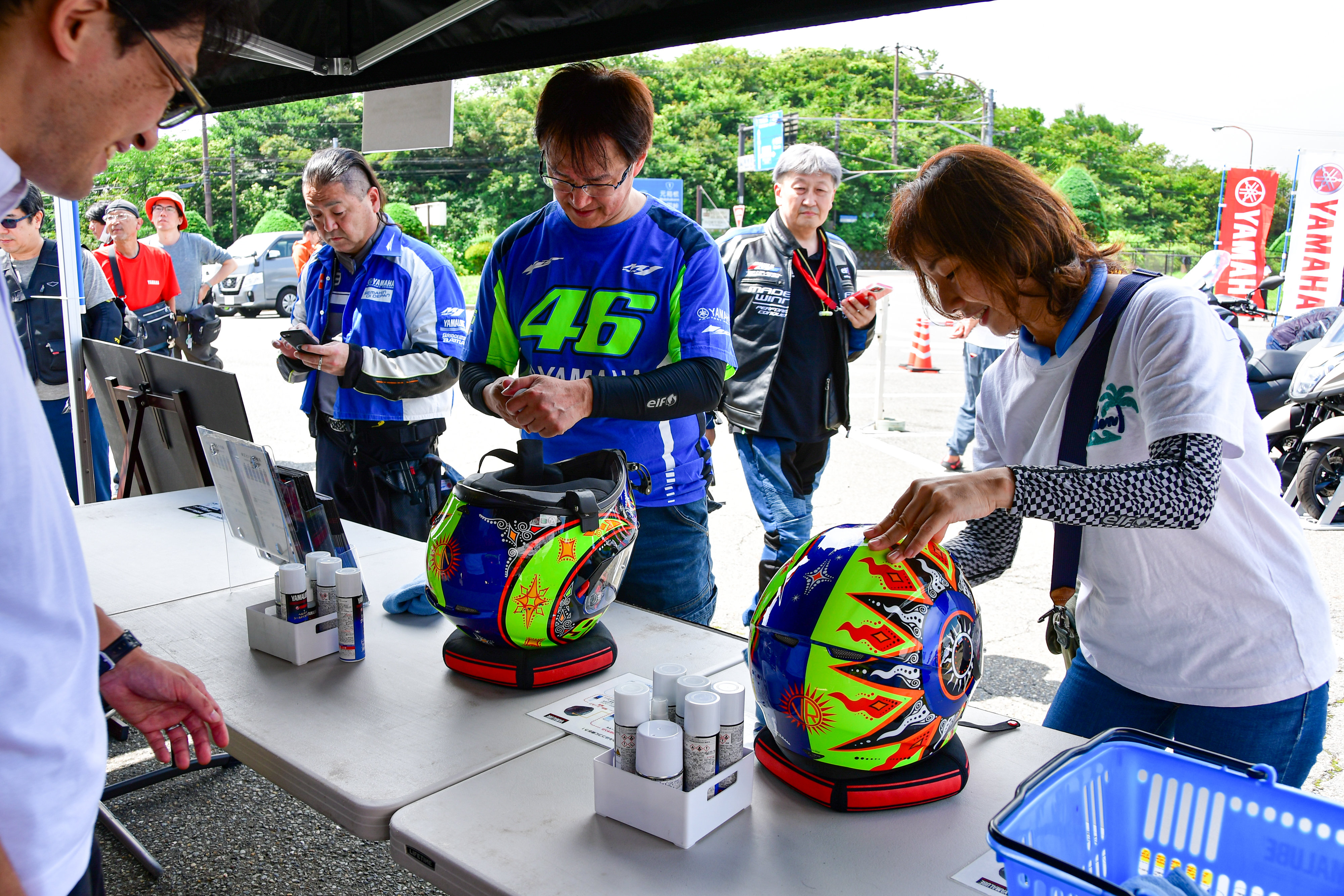 さらに「YAMAHA Rider's Café」同様、YAMALUBE（ヤマルーブ）ケミカル体験のコーナーでは