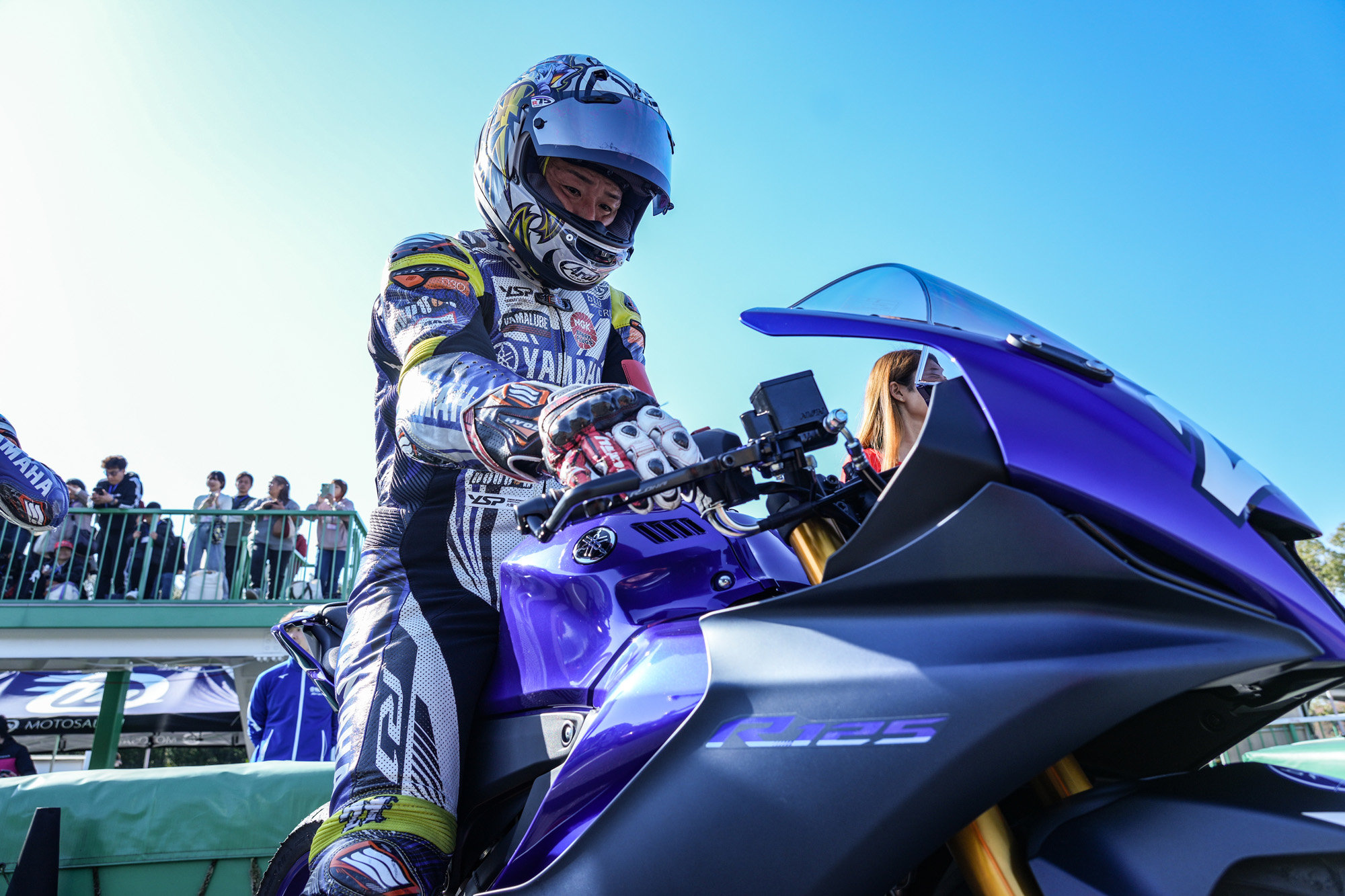 レースでは中須賀選手がスタートライダーを務めました。