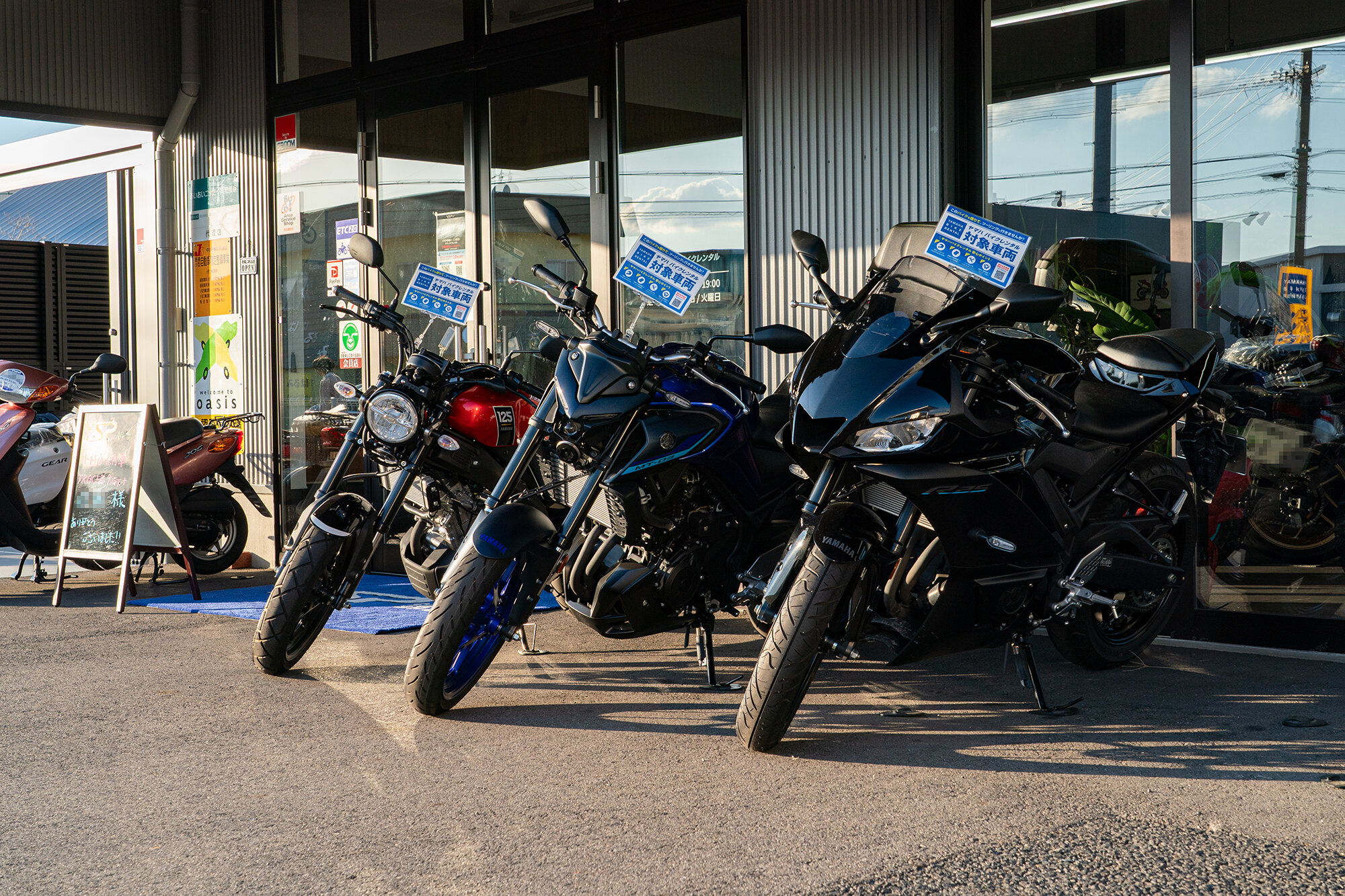 しっかりメンテナンスされたバイクを借りられること、充実した補償制度があることで開店直後から多くのお客さまにご利用いただいているそうです。