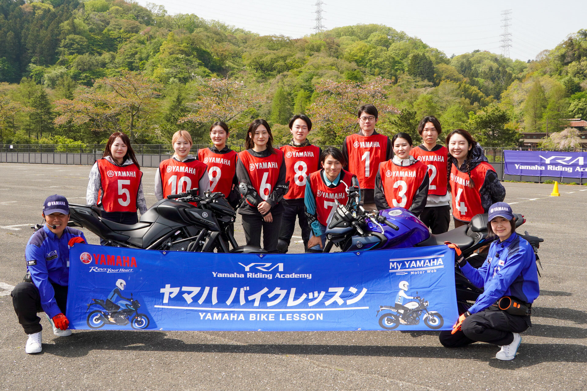 4月19日（土）、東京サマーランドで実施されたオンロードレッスン＆ツーリングでもMT-25が大活躍！
