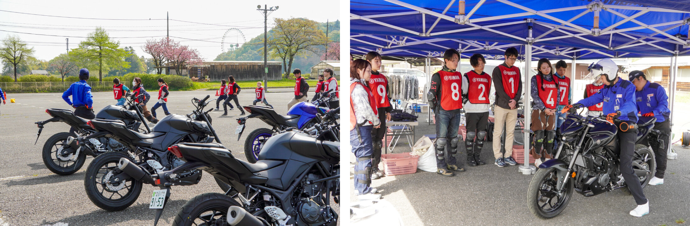 まずは準備体操をして、車両説明から始まります。