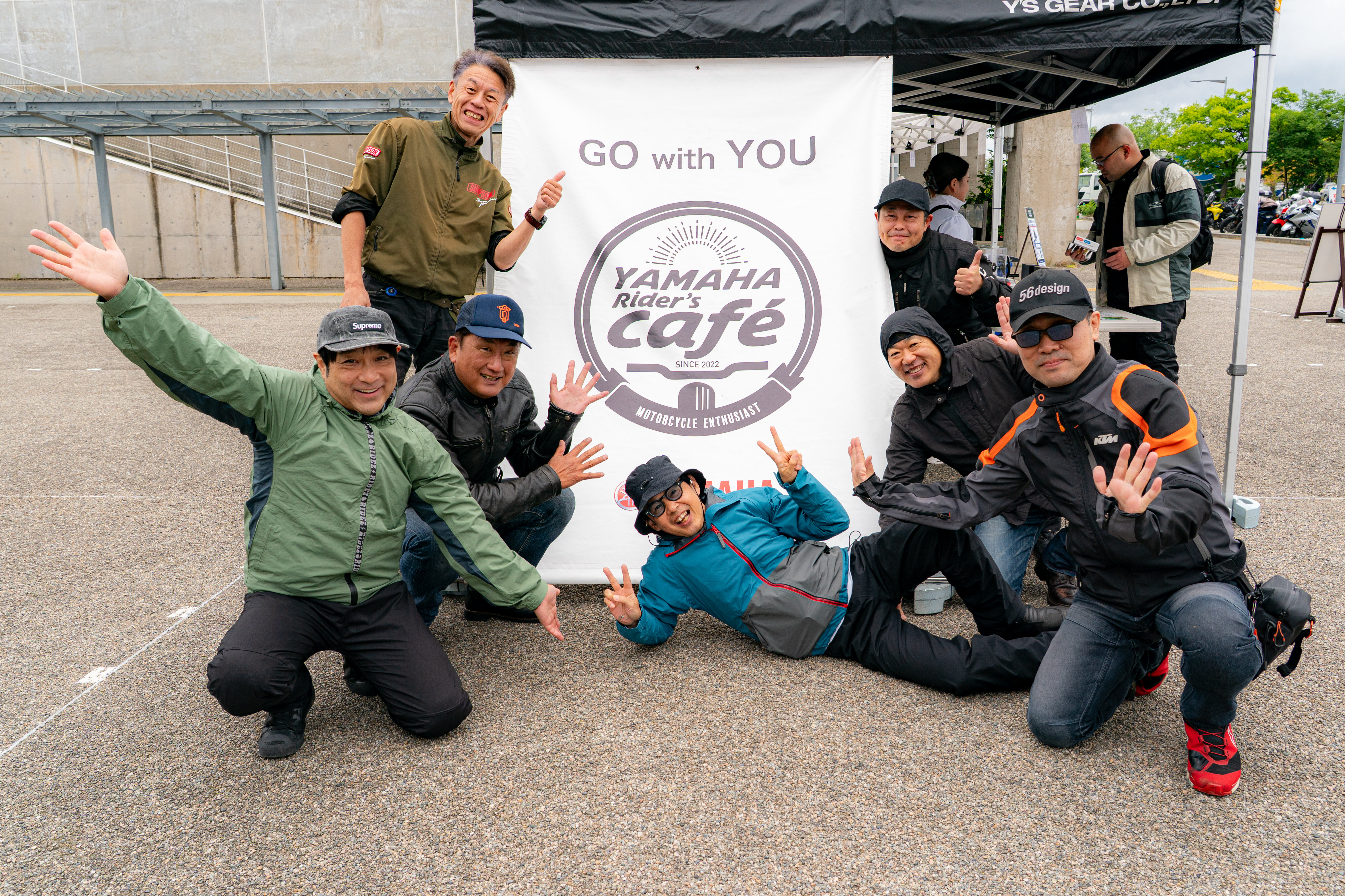 バイクで出かけるきっかけやライダー同士の出会いの場、交流の機会として2022年にスタートした「My Yamaha Motor café」。※2024年からイベント名称を変更しています。