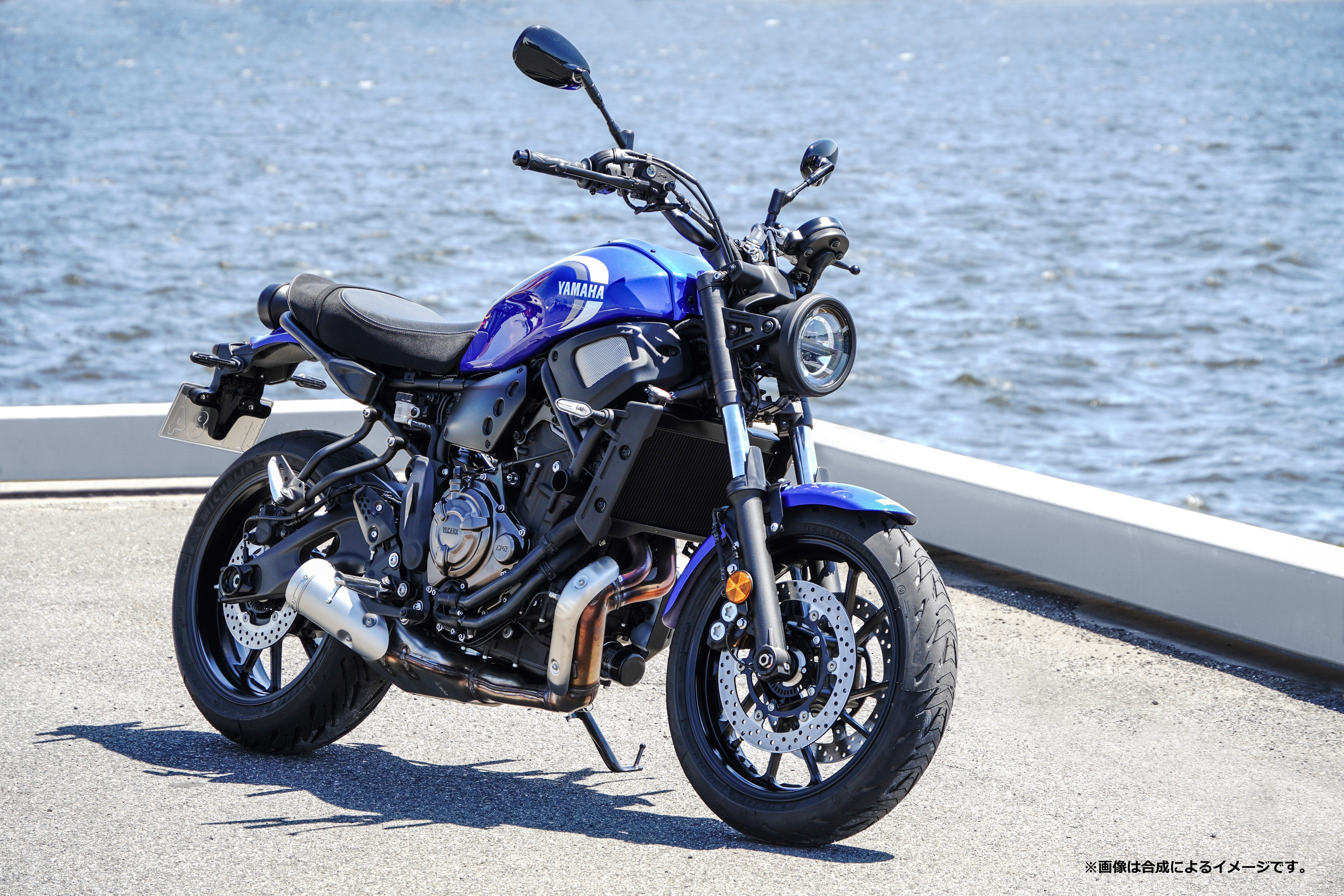 ヤマハの中で「スポーツヘリテージ」と冠されるXSR700は、なんといってもこのオーセンティックなスタイリングが一番の魅力！