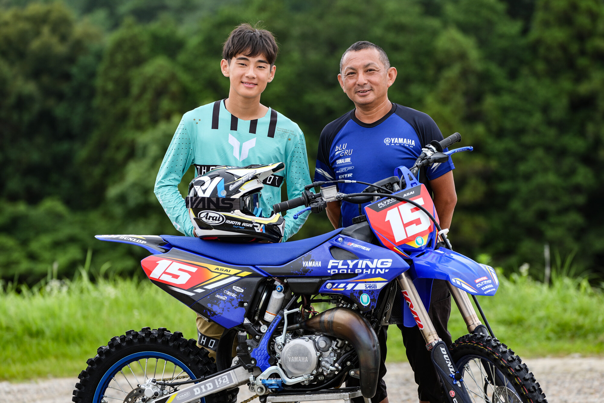 JXクラスに参戦する浅井大翔選手とお父様の健太郎さんです。