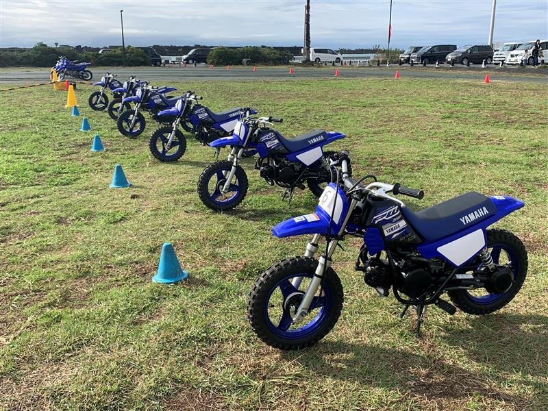 そして会場にはズラリと並んだちっちゃなバイクの群れ! かわいい!