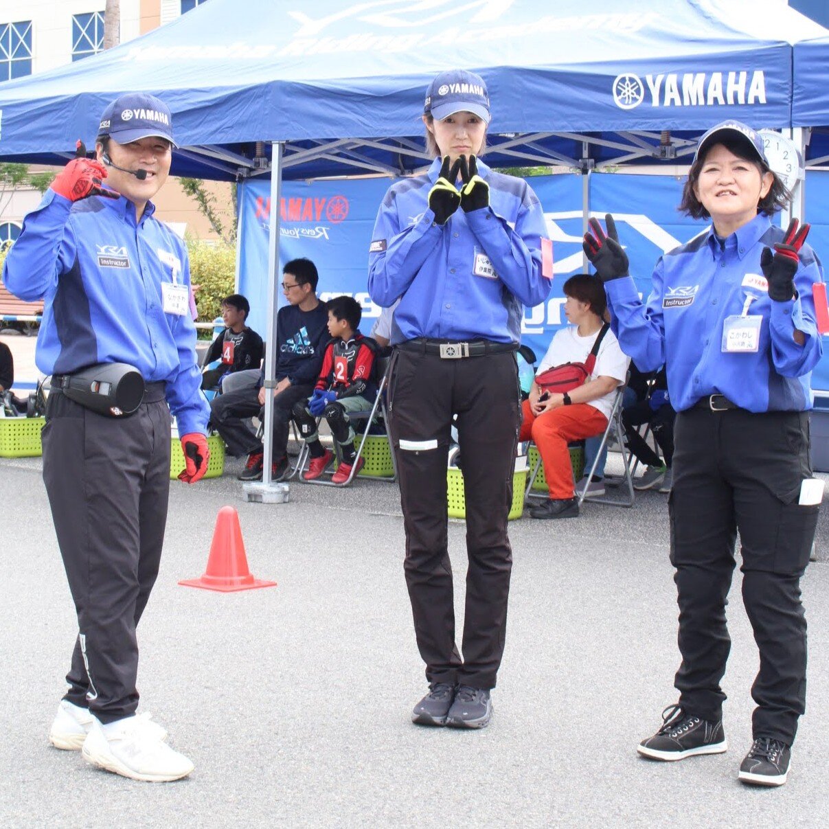 インストラクターさんたちがサポートしてくれるので、初めてでもしっかり装具を身につけることができました！