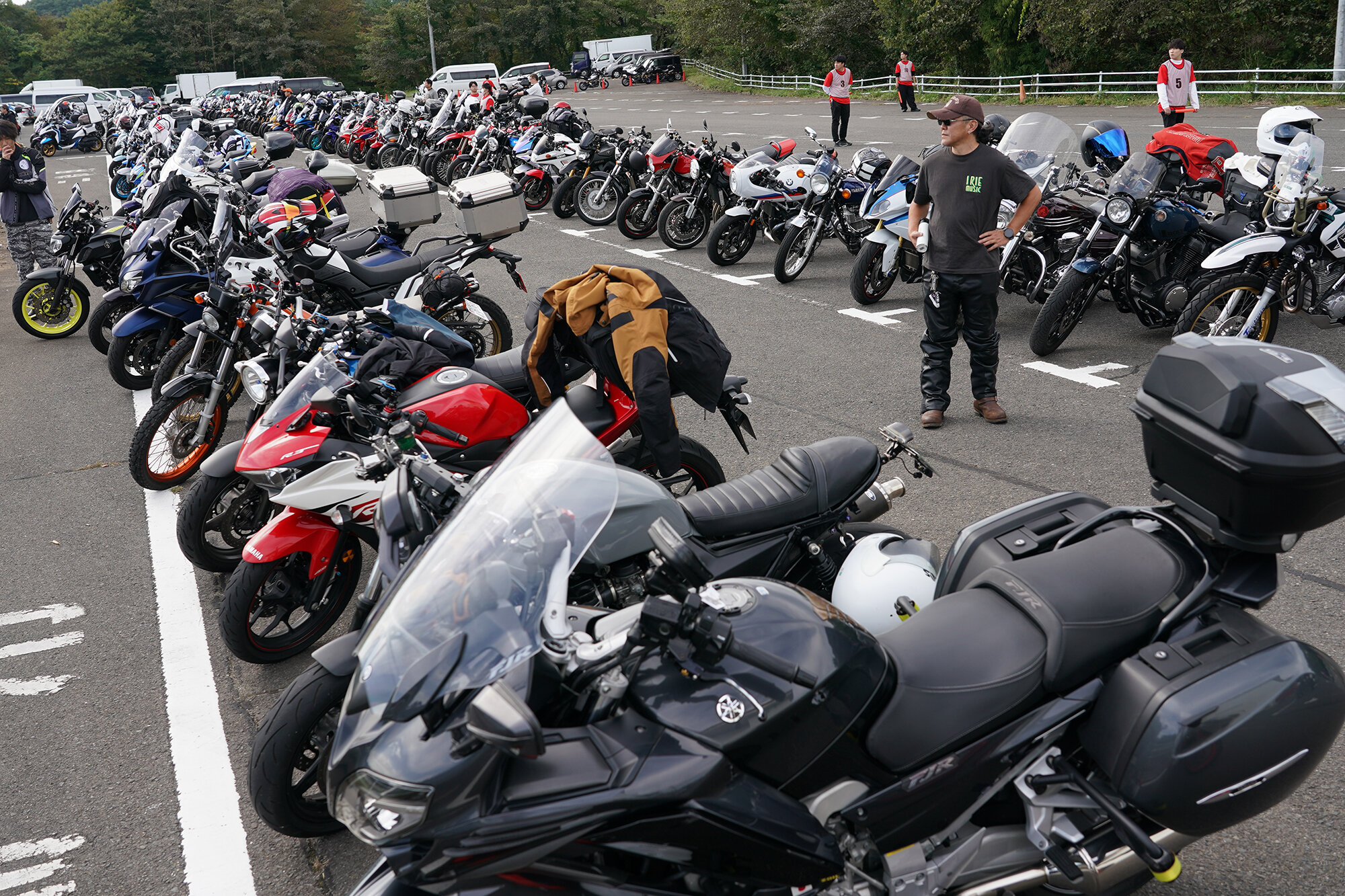 昼過ぎには、予備の駐輪場も