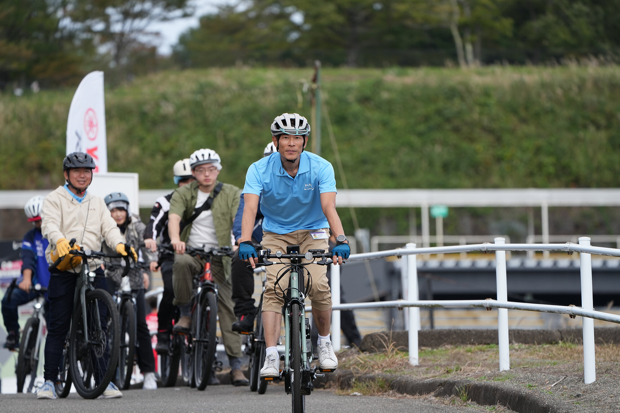 YPJシリーズのアシストの力強さをリアルに体感いただきました。