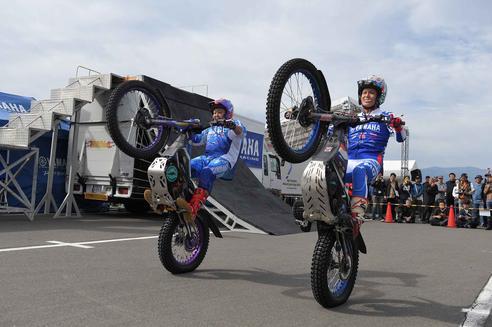 ヤマハのイベントといえば、トライアルデモンストレーション!