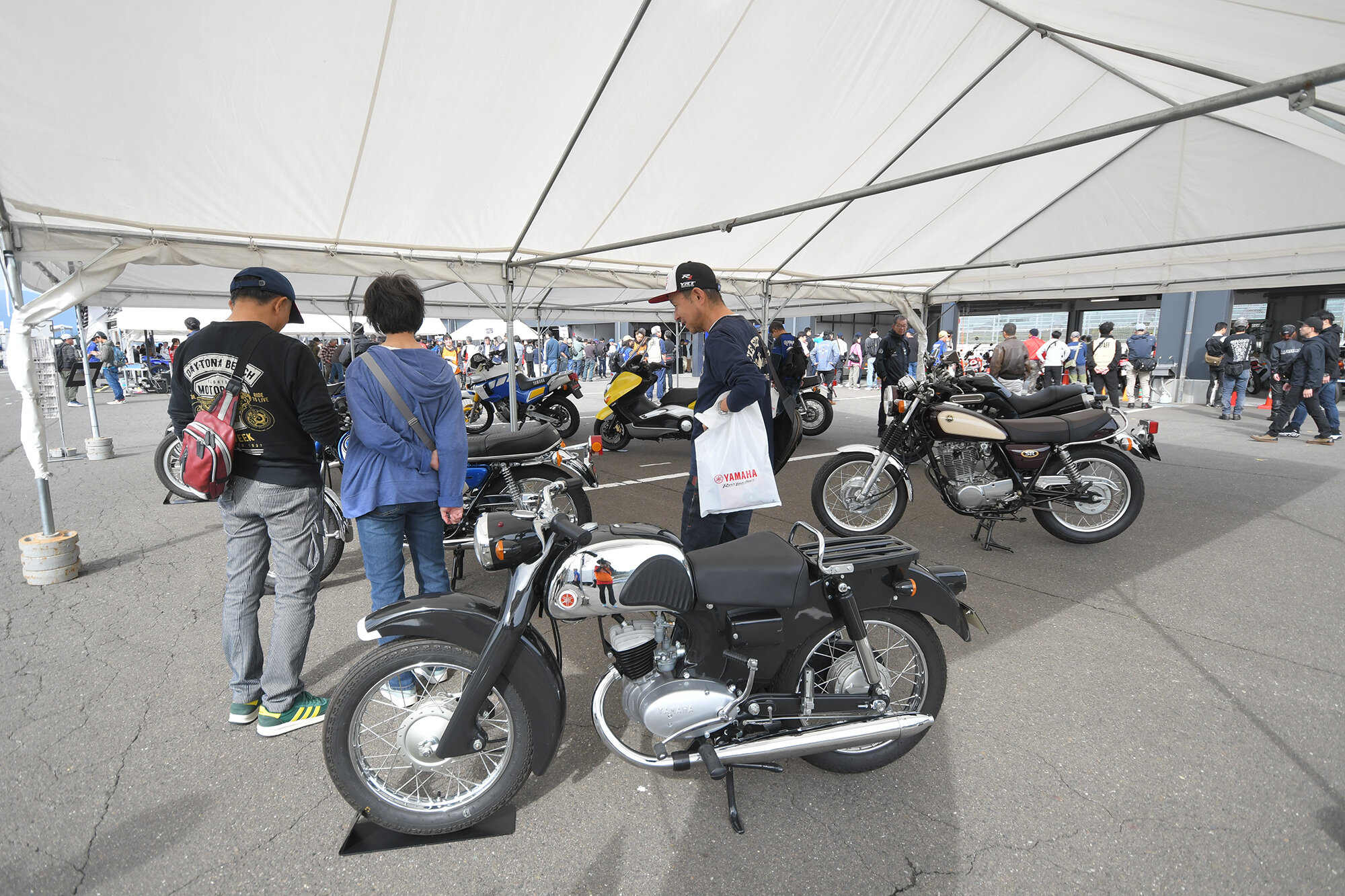 当時を懐かしみながら見て回る人の姿が印象的でした。