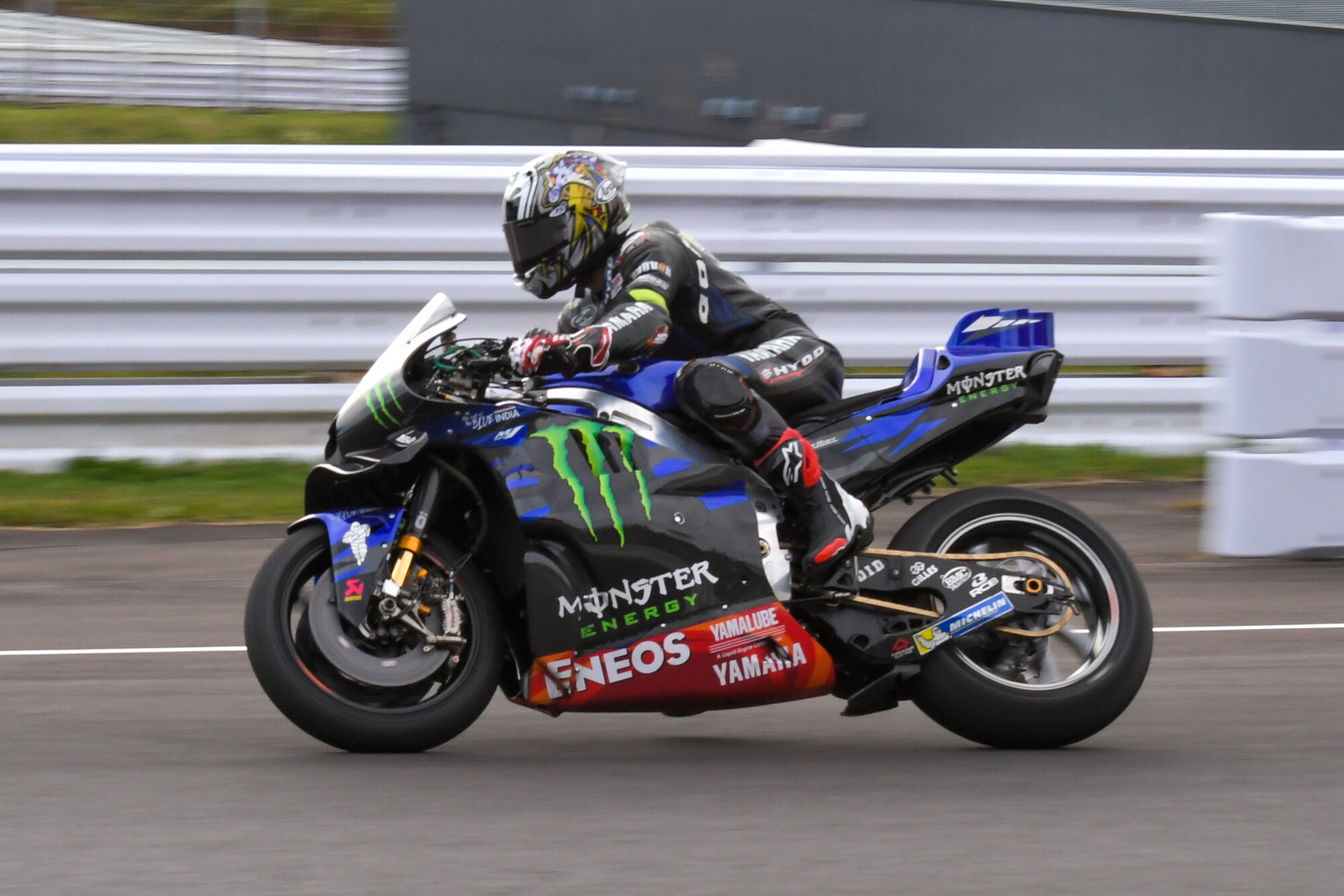 本コースでのデモ走行の最後には