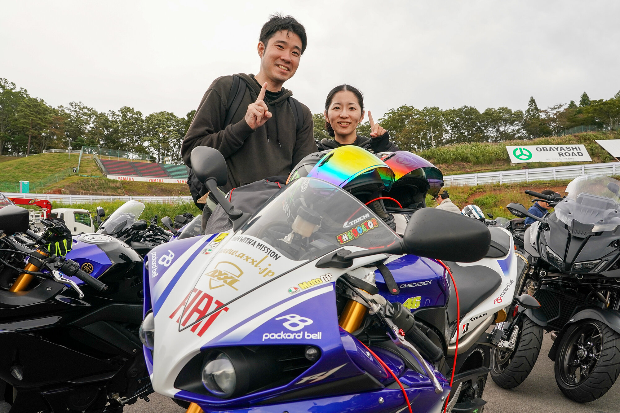 埼玉からタンデムで来場くださった「YZF-R1」オーナーさん。