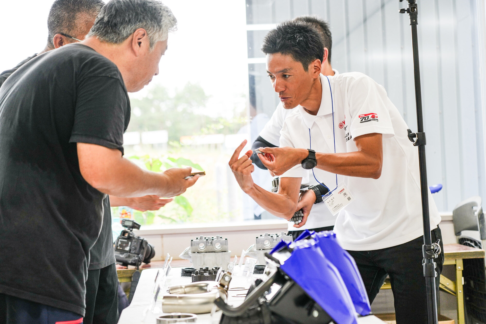 YZ450FとYZ125の開発陣も一堂に揃い