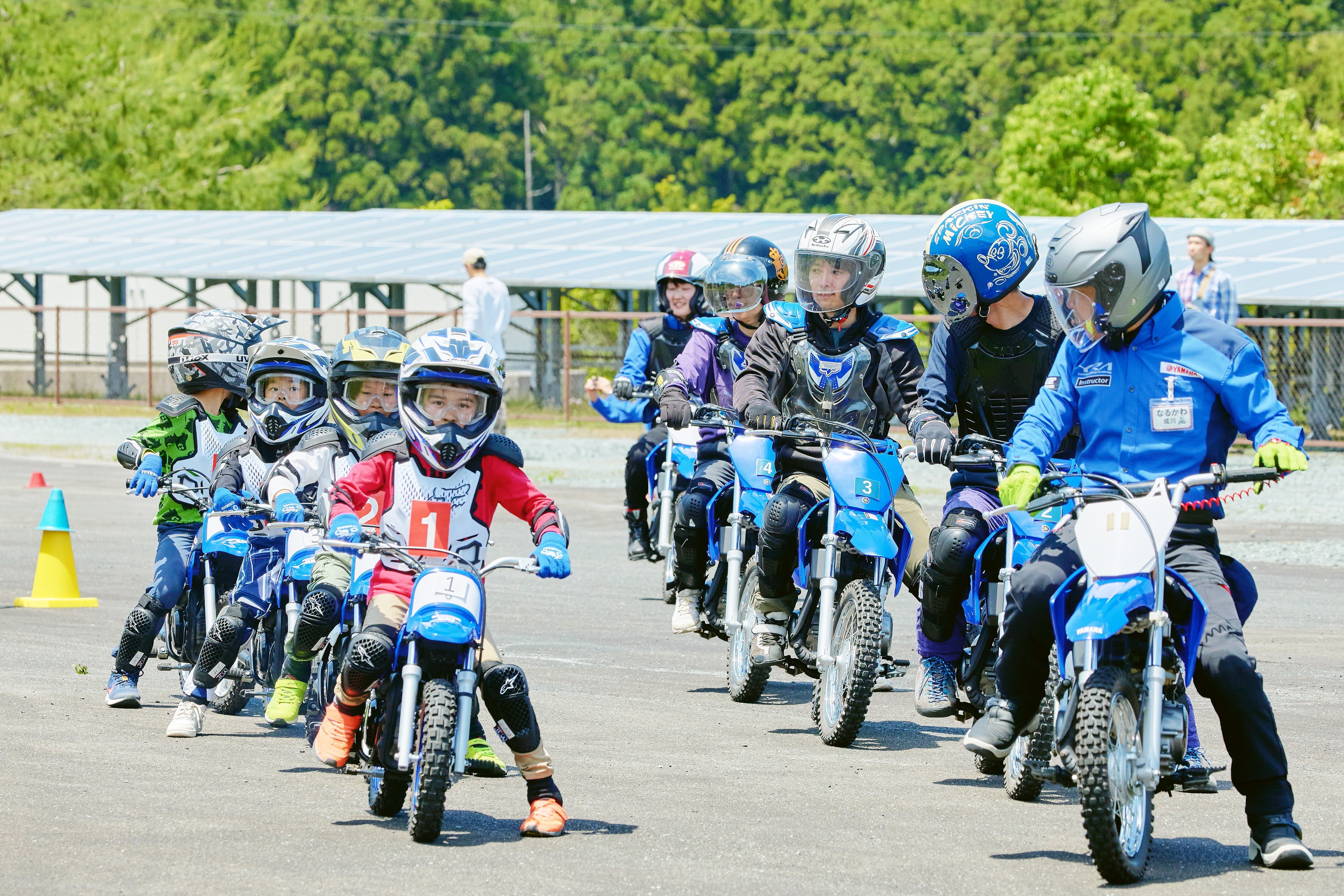 「ヤマハ親子バイク教室」では、受講後しばらくすると、事務局から当日の写真がもらえます。