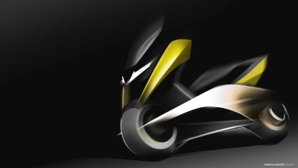 MAXを形作るデザインとして、ボディサイドにある傾いた三角形のくさび形状のモチーフを採用した