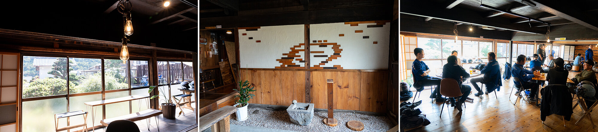 玄関の引き戸を開けた瞬間、落ち着いていてどこか懐かしいけれど、とても洒落た空間が広がっていました。