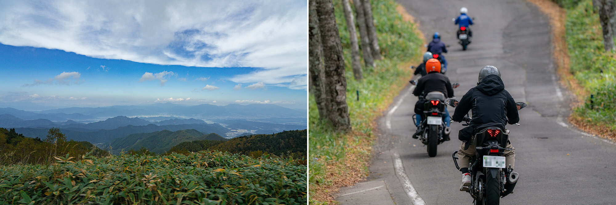 いい感じに肩の力が抜けていて、ヘルメットの中の表情も、朝、出発した時よりだいぶ朗らかに見えました