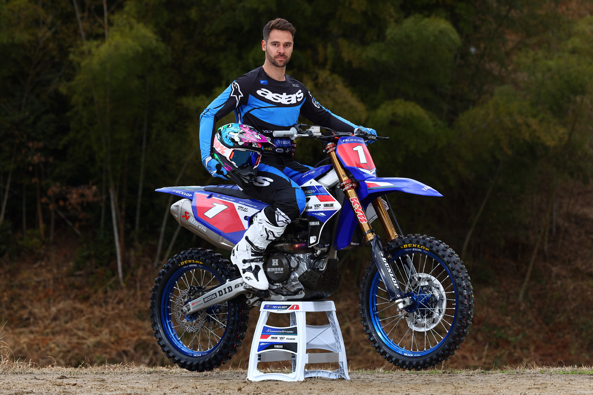 続いて全日本モトクロス・IA1クラスは、YAMAHA FACTORY RACING TEAMから#1 ジェイ・ウィルソン選手がYZ450FMを駆りクラス三連覇に挑戦。