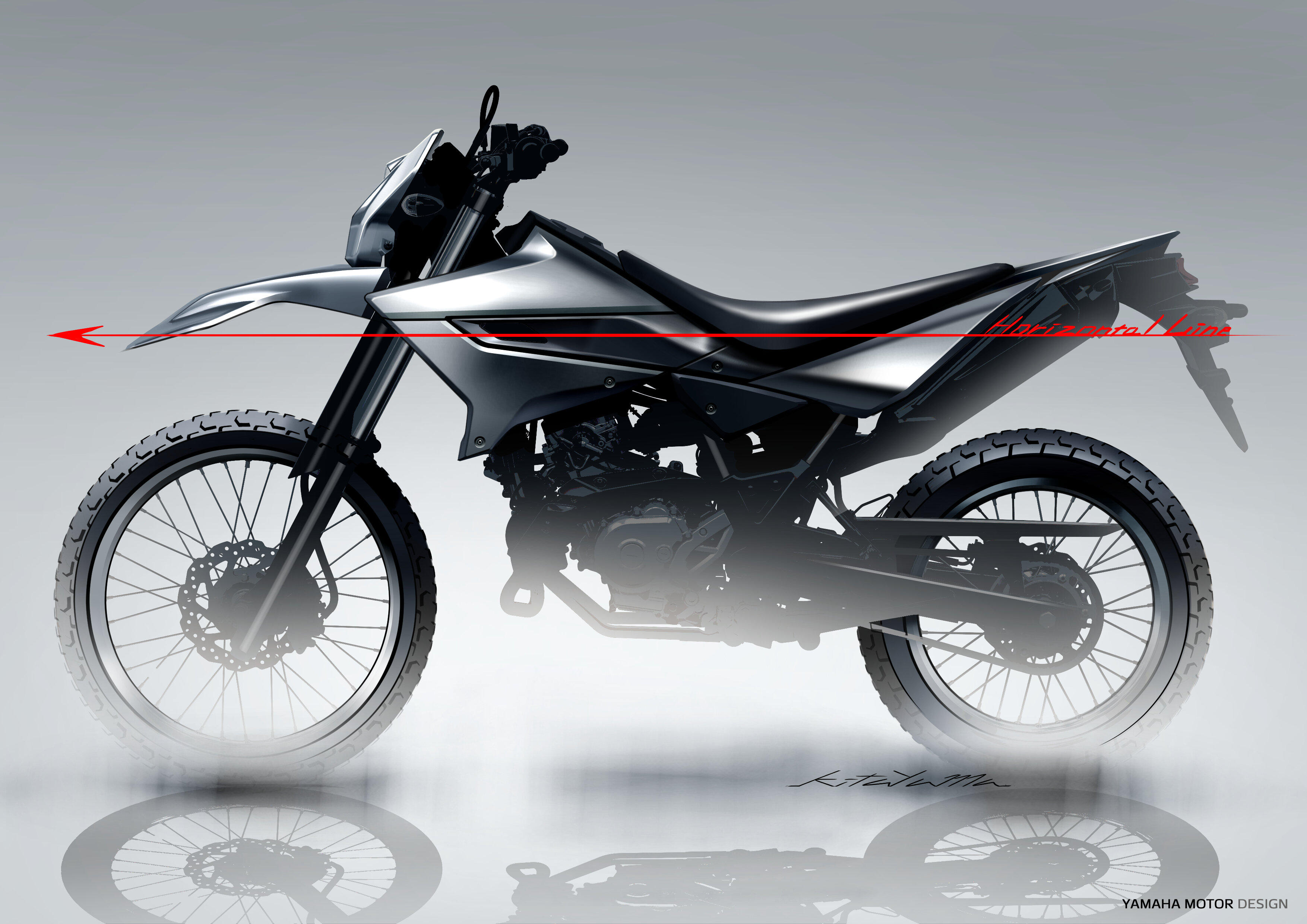 黒いコア部分をシュラウドが纏うことで凝縮感と軽快感を表現