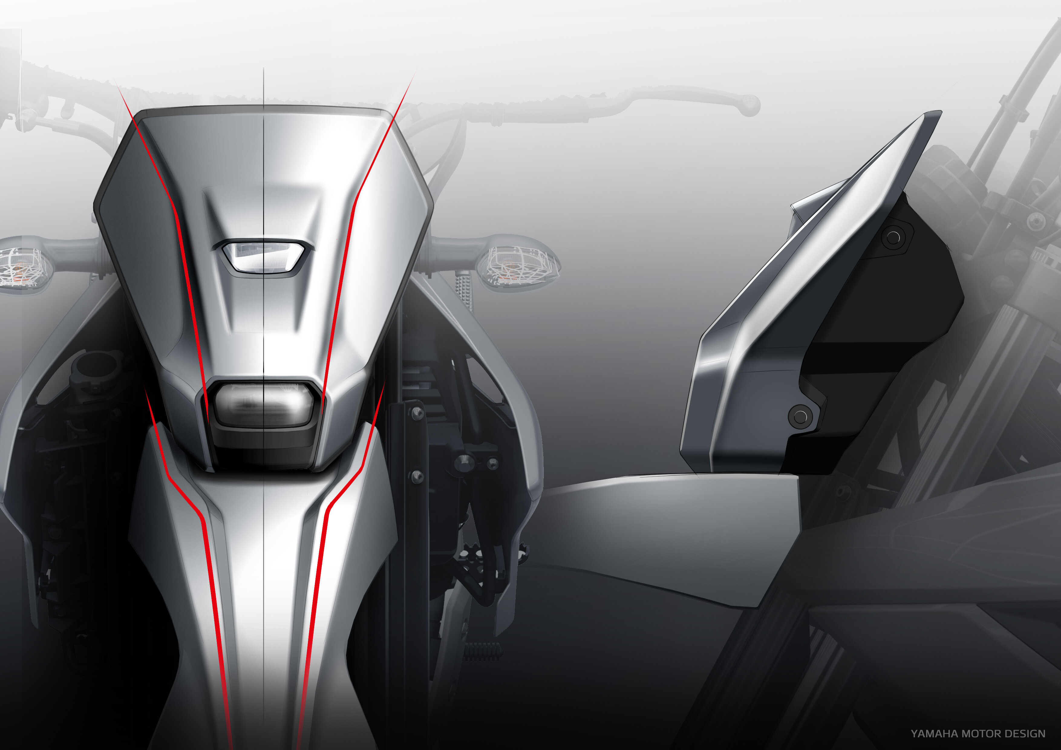 ヤマハオフロードモデル初の縦2眼のヘッドランプは苦労の連続