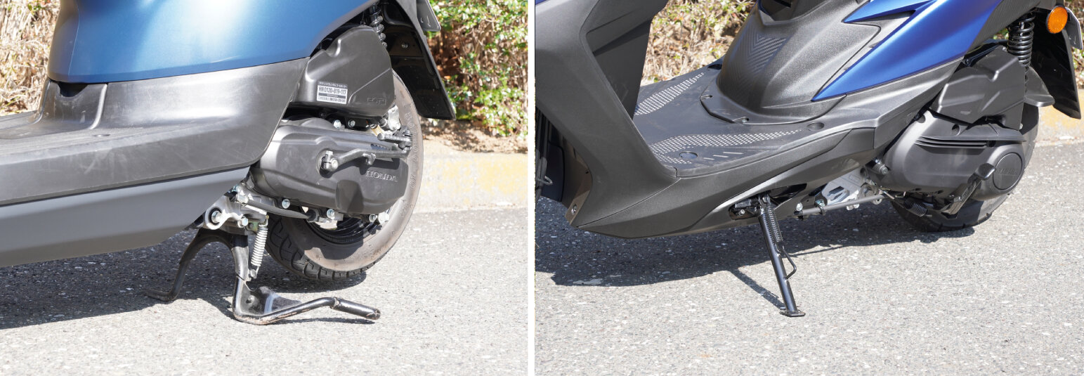 左がJOG(50cc)、右がJOG ONE。