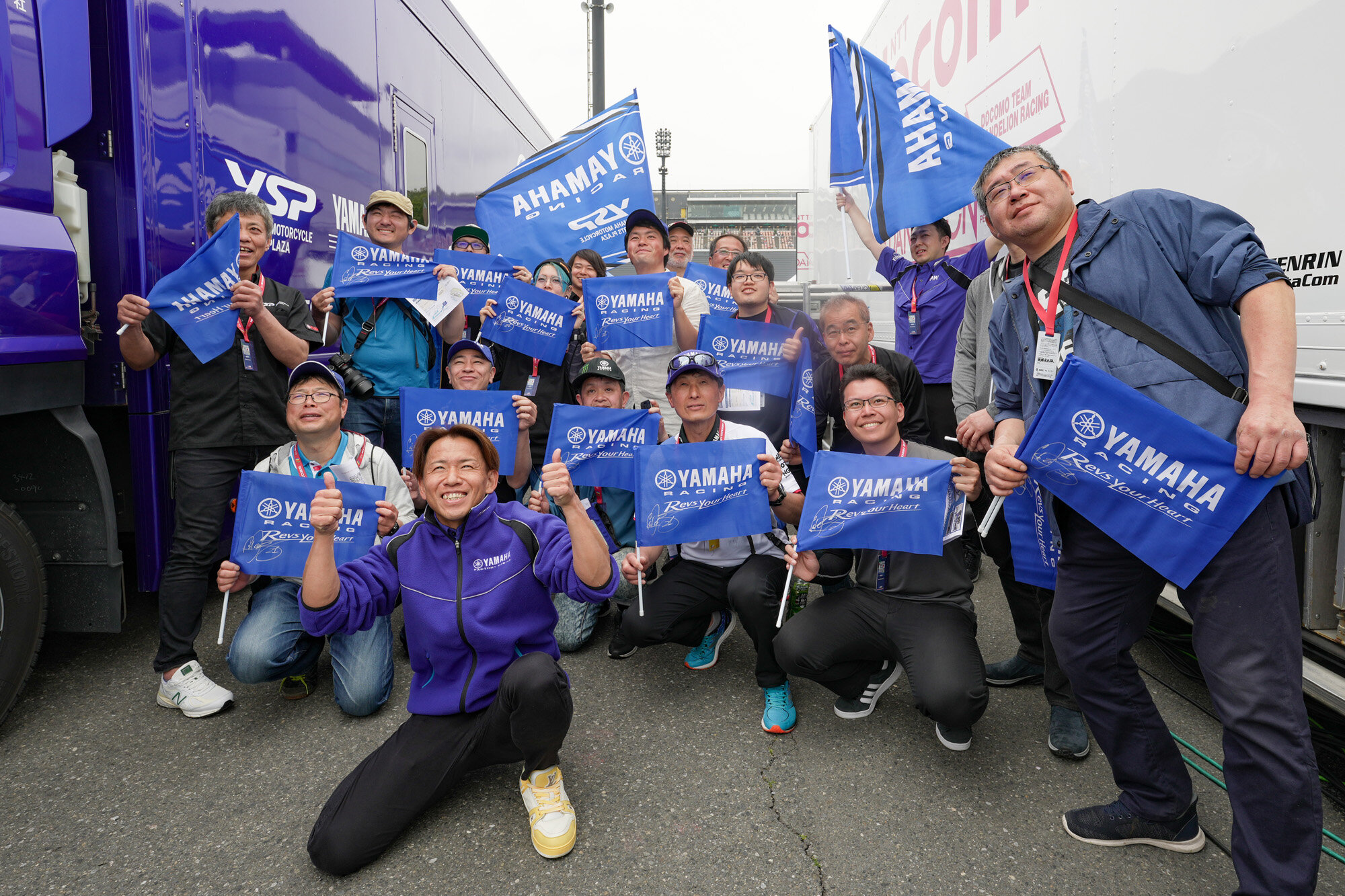 ファクトリーライダーに接近できる記念撮影！