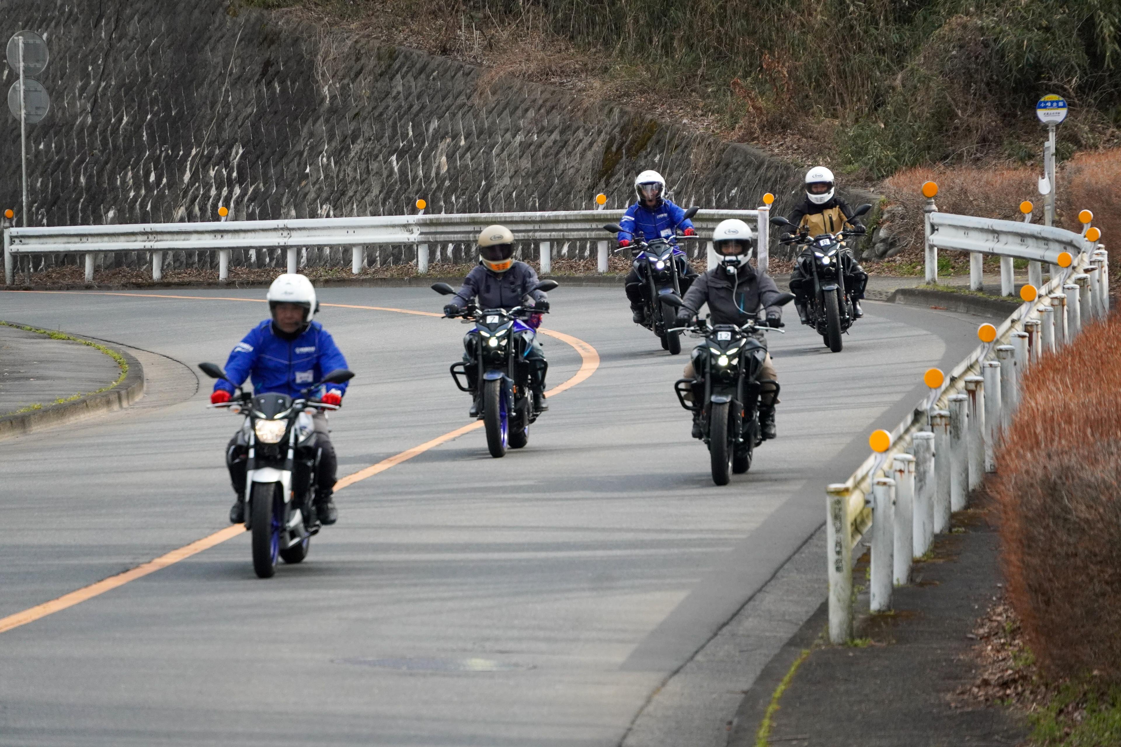 レッスン後にはミニツーリングで、締めくくり！