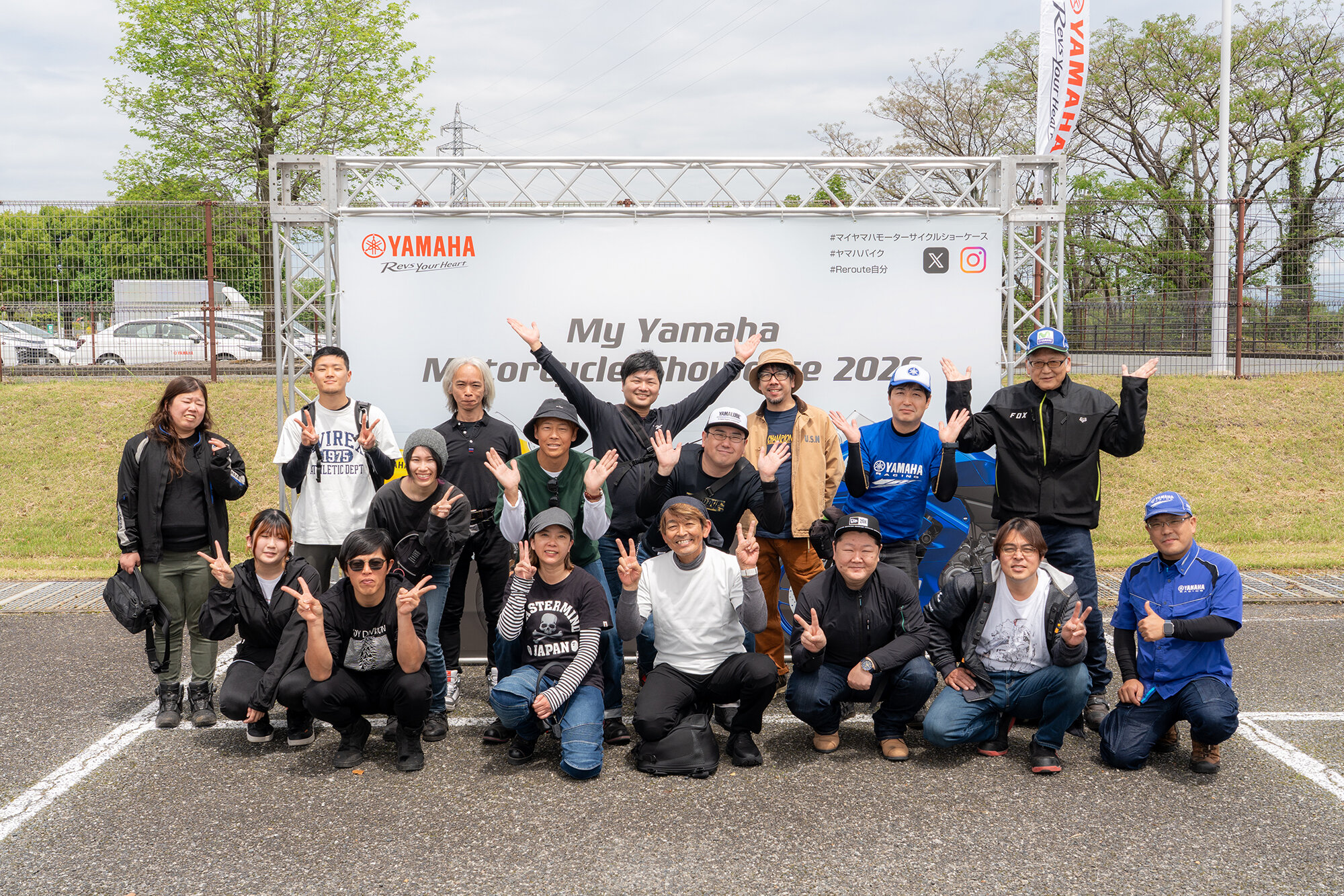 ツーリングを兼ねて来場くださったバイク屋さんのグループも多く