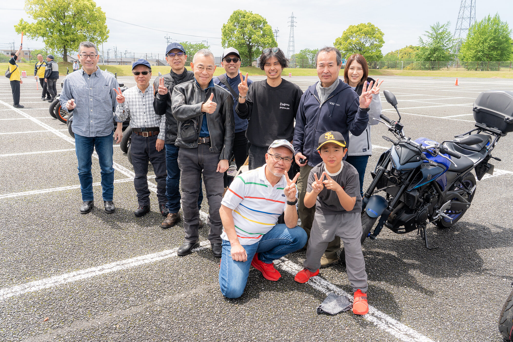 ツーリングを兼ねて来場くださったバイク屋さんのグループも多く
