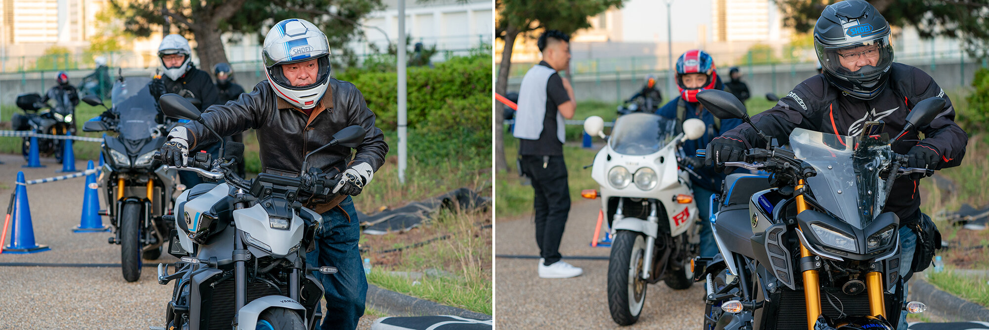 入退場時には愛車を押し歩きしての移動にご協力いただき