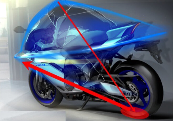 「AEROX」では、スポーティな性能をスタイリングで表現するため