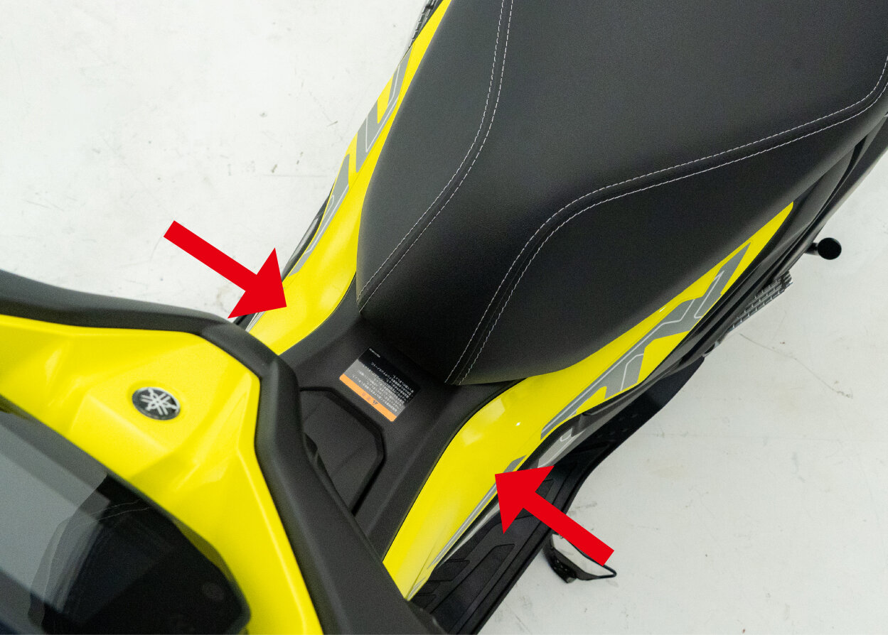 ライダーのスネやくるぶしの内側がフィットする部分の形状にも徹底的にこだわりました