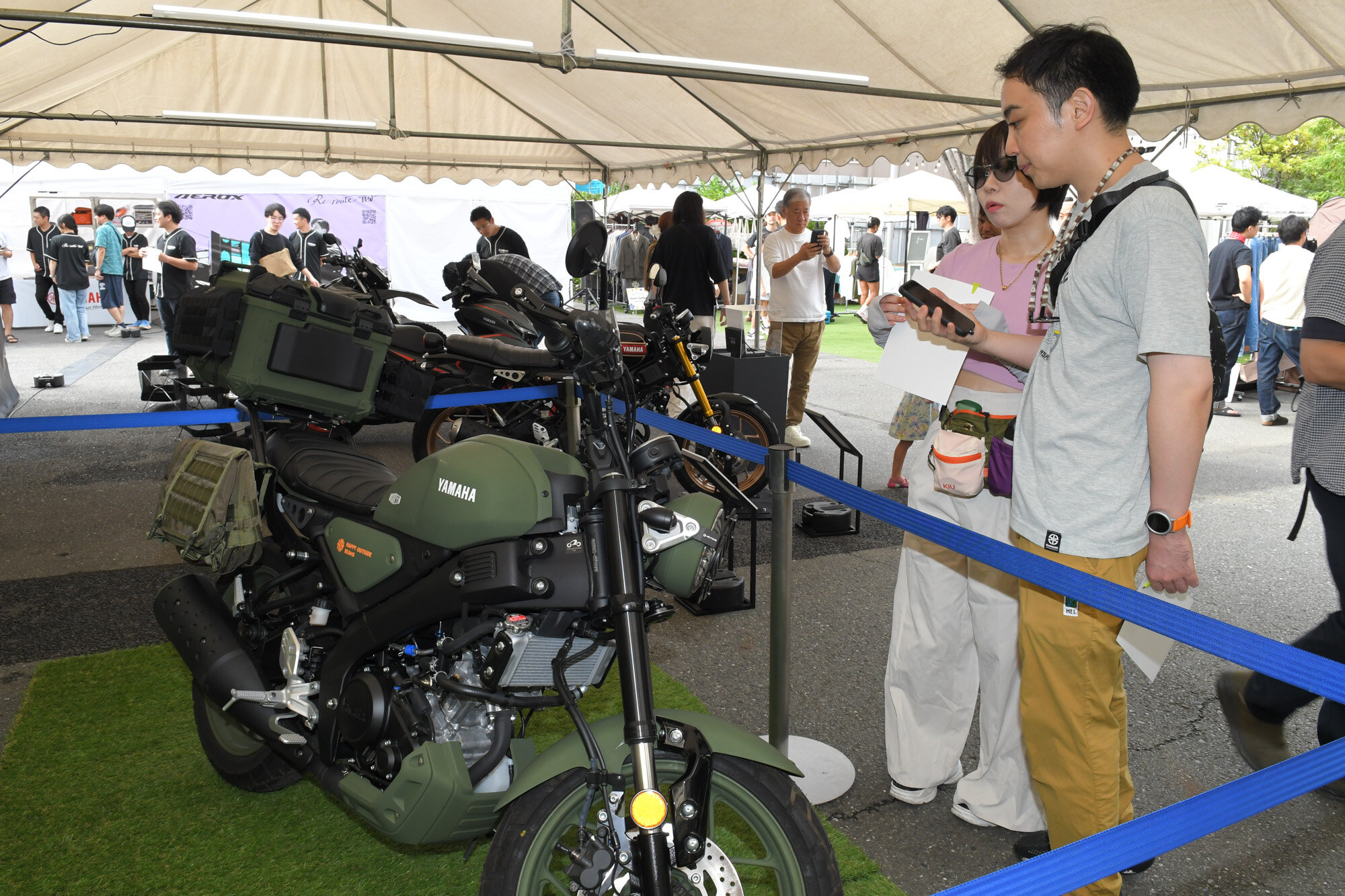 参考にしたいと来場くださったXSR155オーナーさん