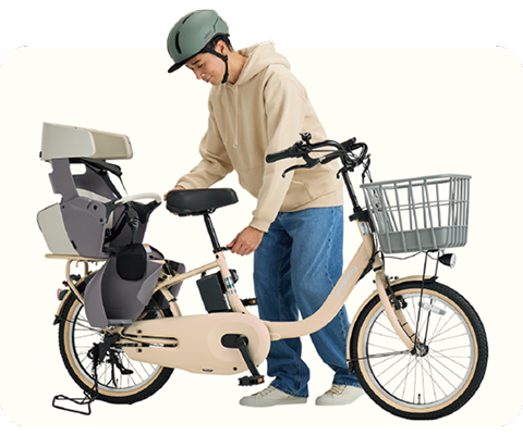 サドルの調節が簡単