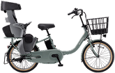 後ろ乗せタイプの電動アシスト自転車