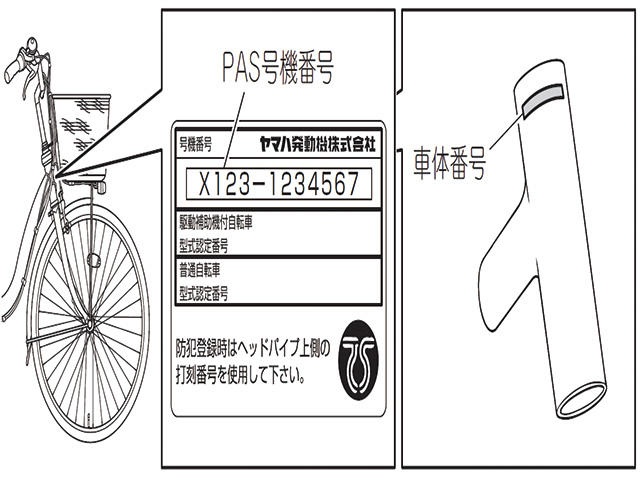 自転車 車 籍 番号