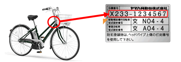 号機番号の打刻位置