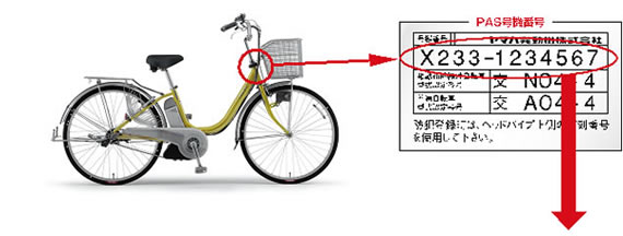 ＰＡＳ号機番号のご確認箇所