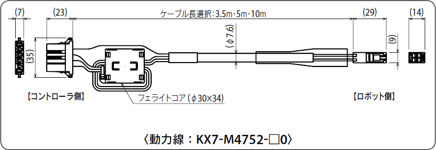 動力線：KX7-M4752-□0