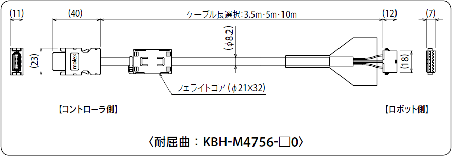 耐屈曲：KBH-M4756-□0