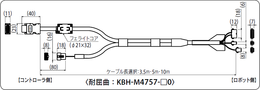 耐屈曲：KBH-M4757-□0